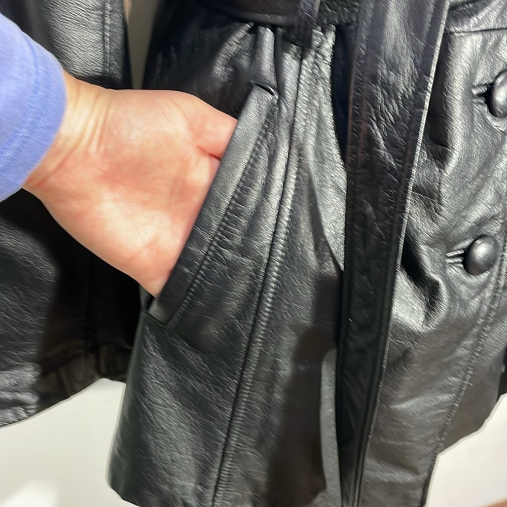 Leather jacket black - size large - Picture 5 of 16